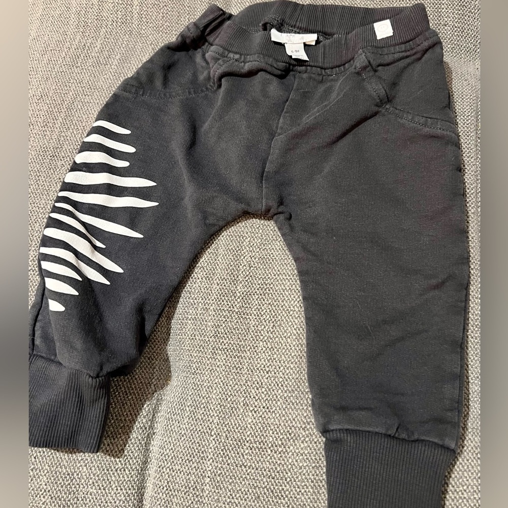 Mori zebra pants: 6-9M